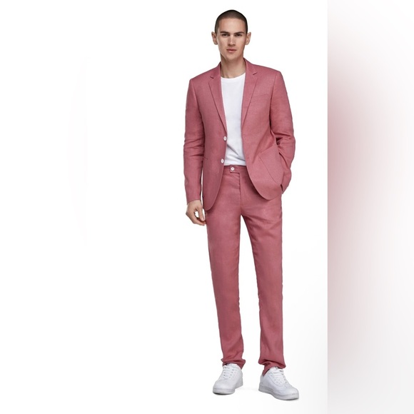 Elegant Men's Rose Suit Set - Picture 1 of 12
